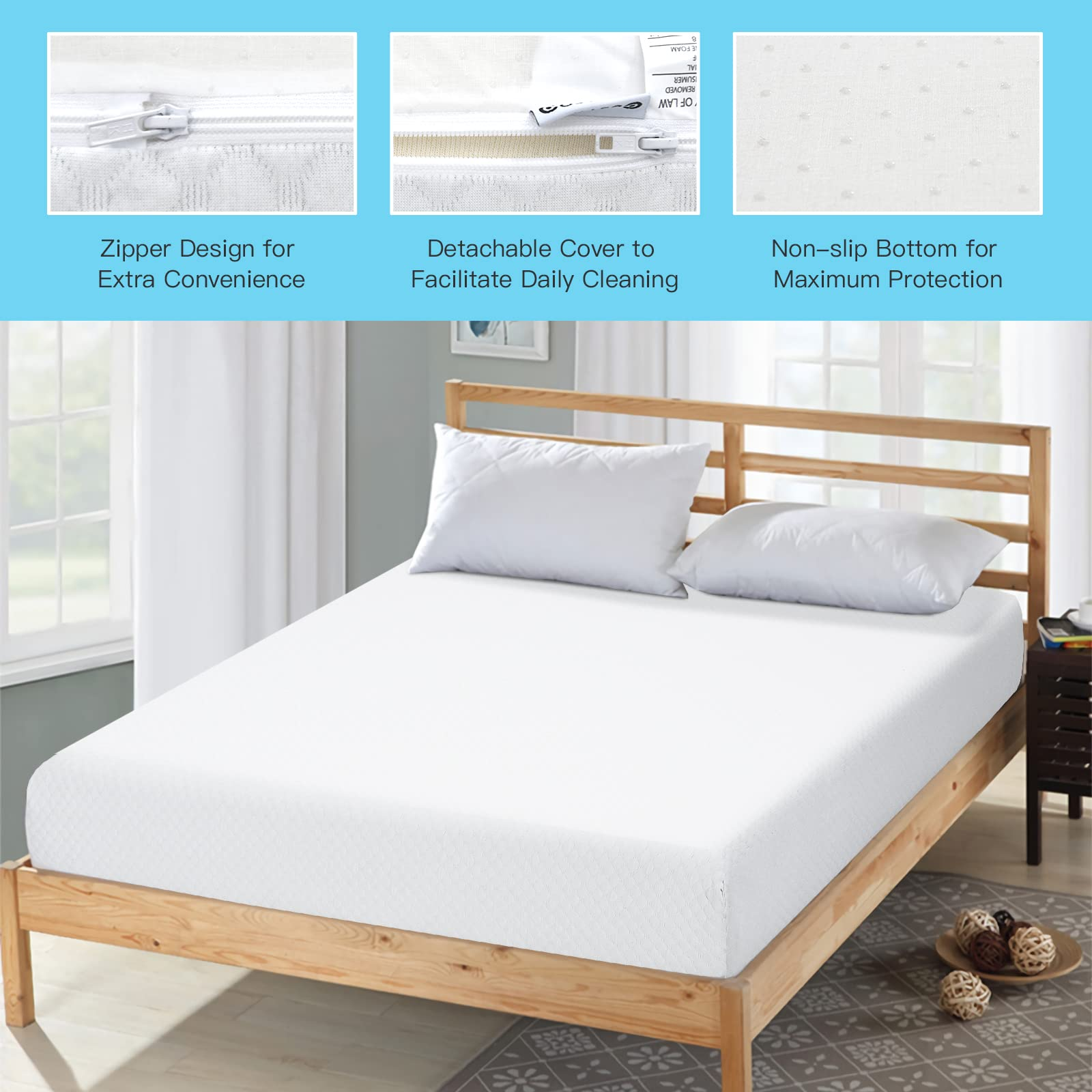 Giantex 10 Inch Mattress, Air Foam for Cool Sleep