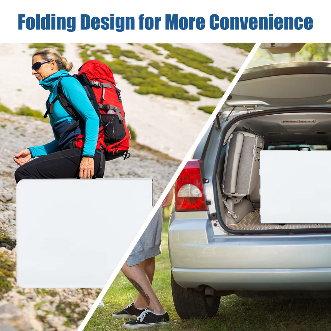 No Assembly  6FT Portable Foldable Tables for Party Camping BBQ