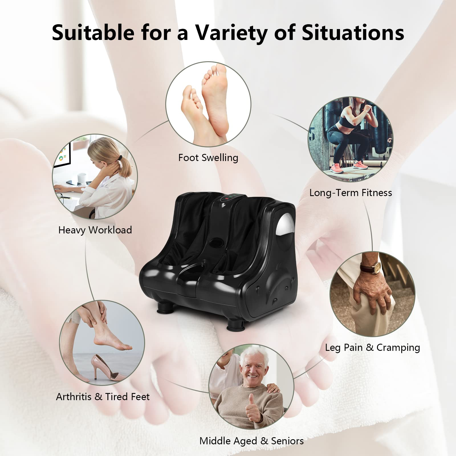 Giantex Foot and Calf Massager - Shiatsu Foot Massager Calf Massager
