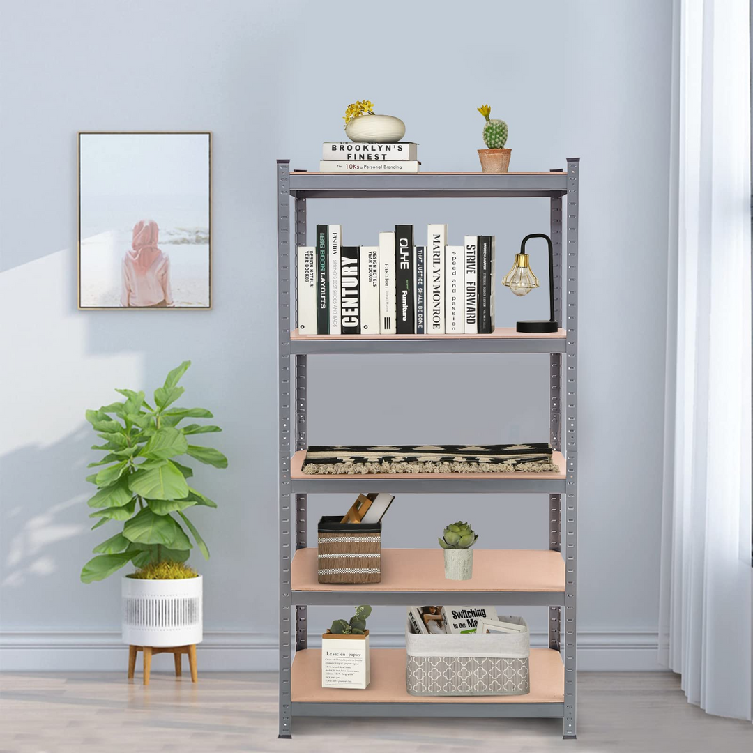 Storage Shelving Rack Utility Shelf 5-Tier | Heavy Duty 2750LBS Garage Shelves Shelving