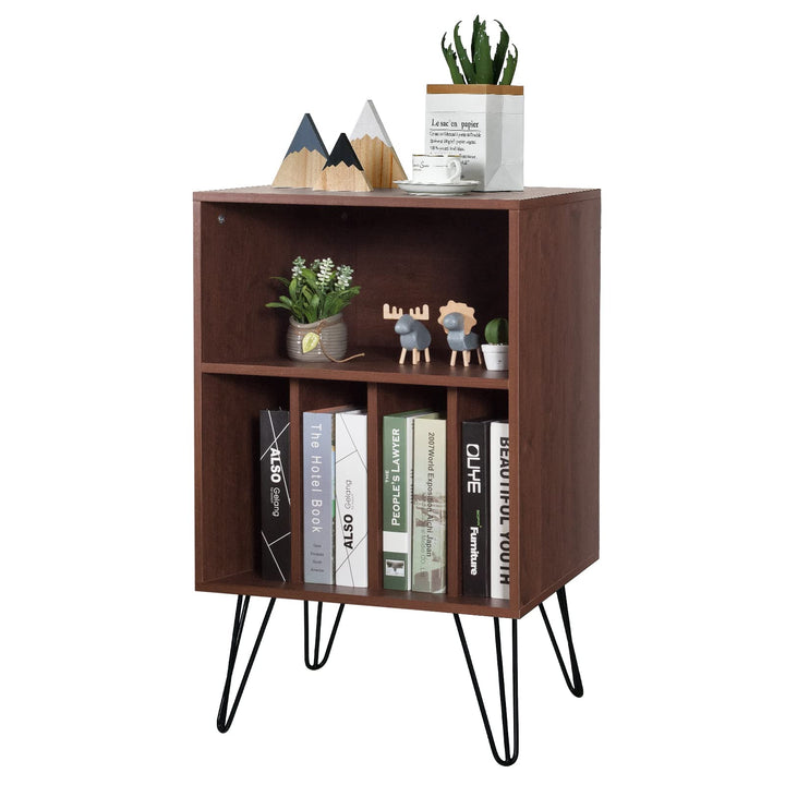 Giantex End Table Record Player Stand, Turntable Stand Record Storage Cabinet