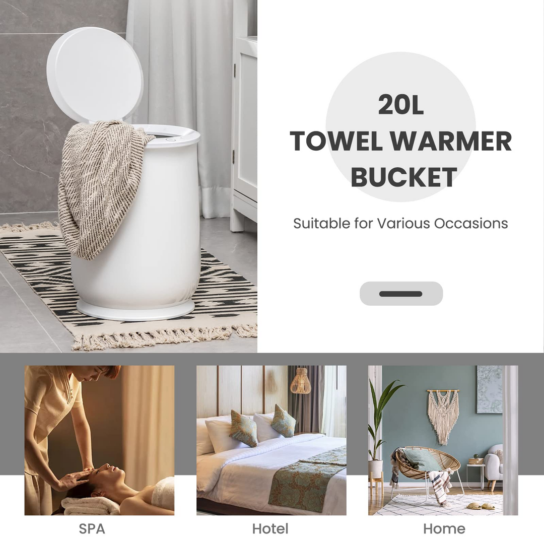 Giantex Towel Warmer Bucket for Bathroom, 21 L