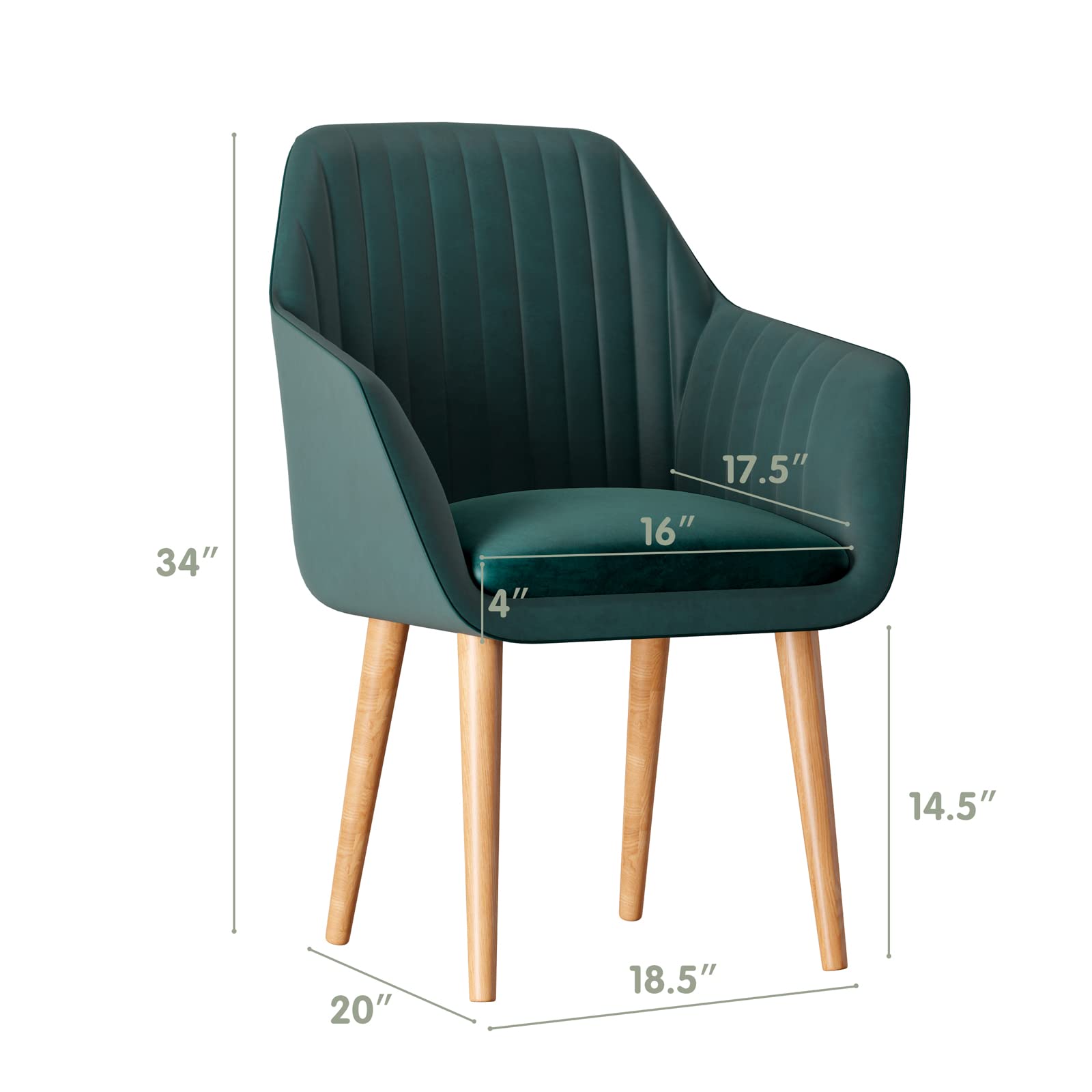 Giantex Upholstered Dining Chairs