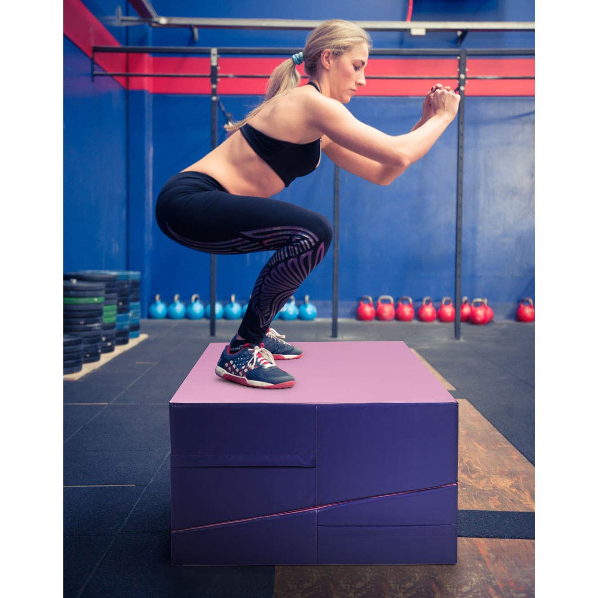 Giantex Gymnastics Wedge Mat, Folding and Non-Folding Incline Gym Fitness Skill Shape Tumbling Mat