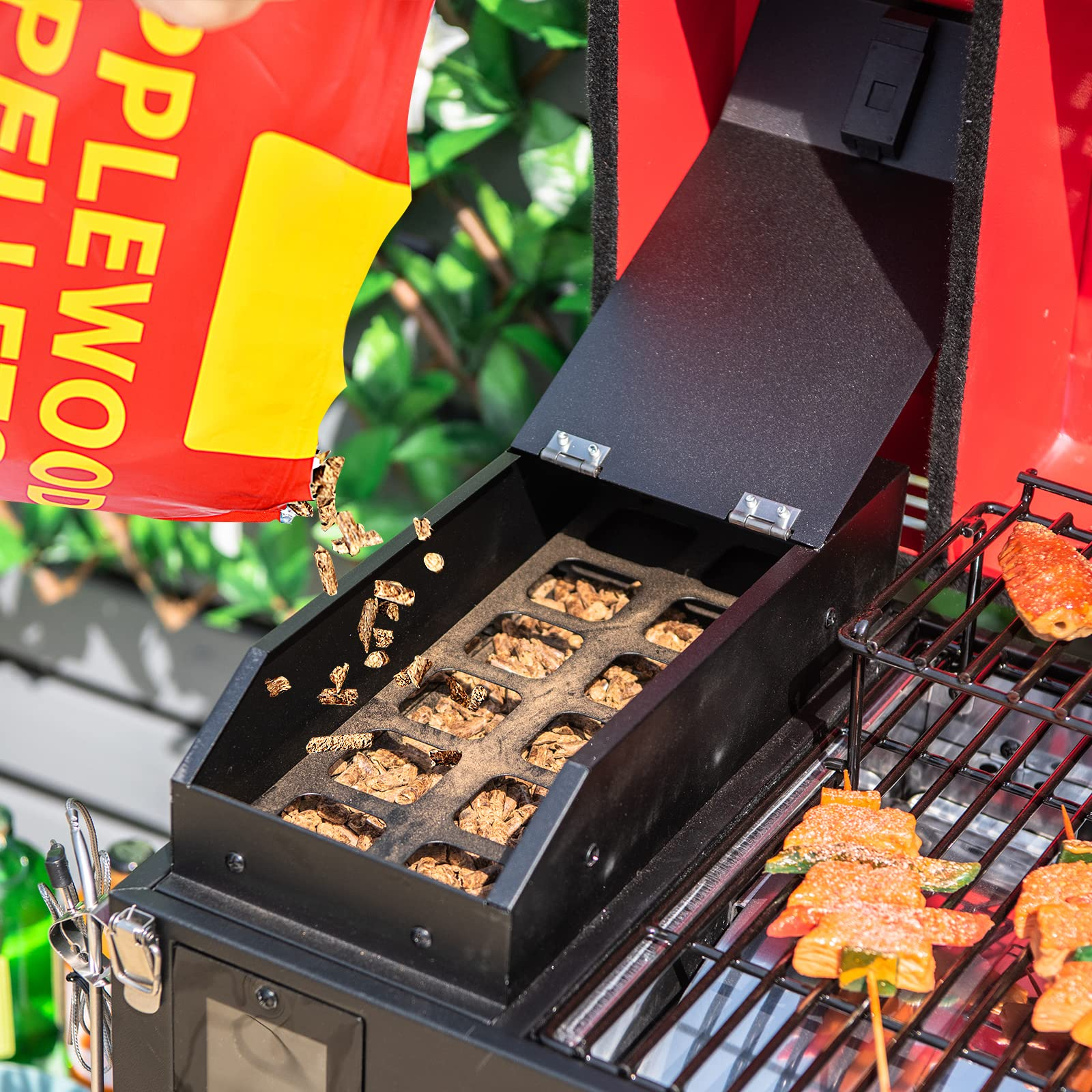All Natural Hardwood Pellets with Fruity Flavour for Grilling Smoking Bake Roast BBQ