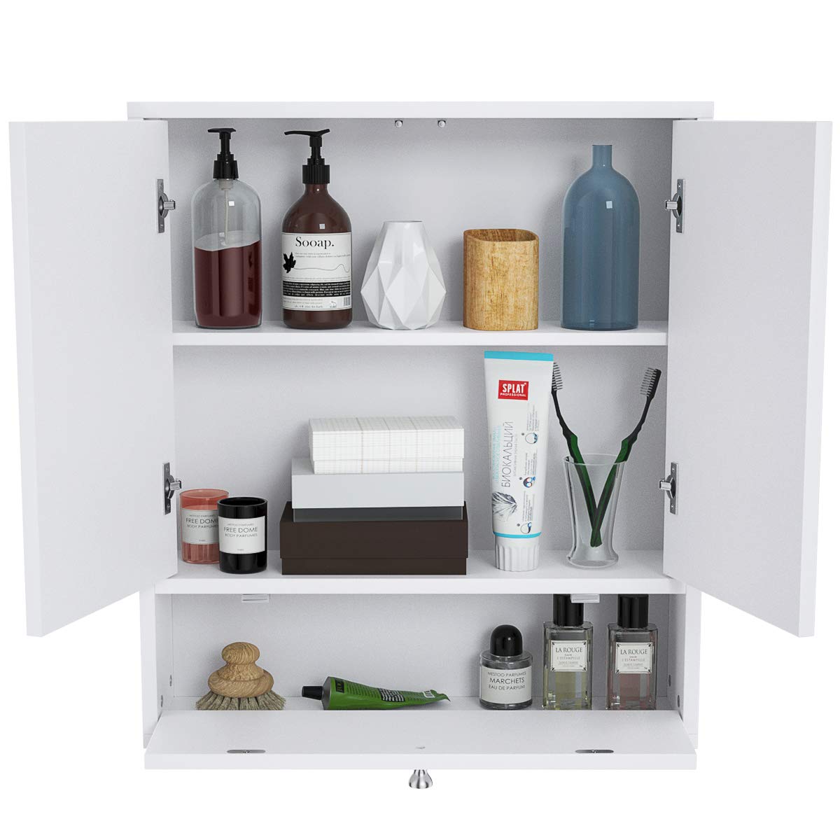 Giantex Bathroom Cabinet Wall Mounted Mirrored Storage Organizer