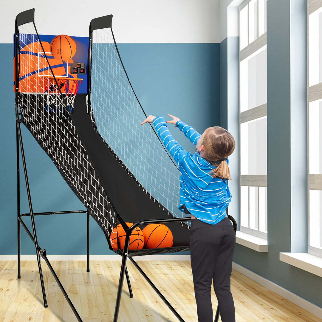 Foldable Electronic Arcade Basketball Game - Giantex