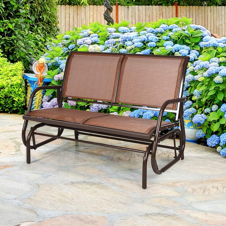 Giantex Swing Glider Chair 48 Inch with Spacious Space