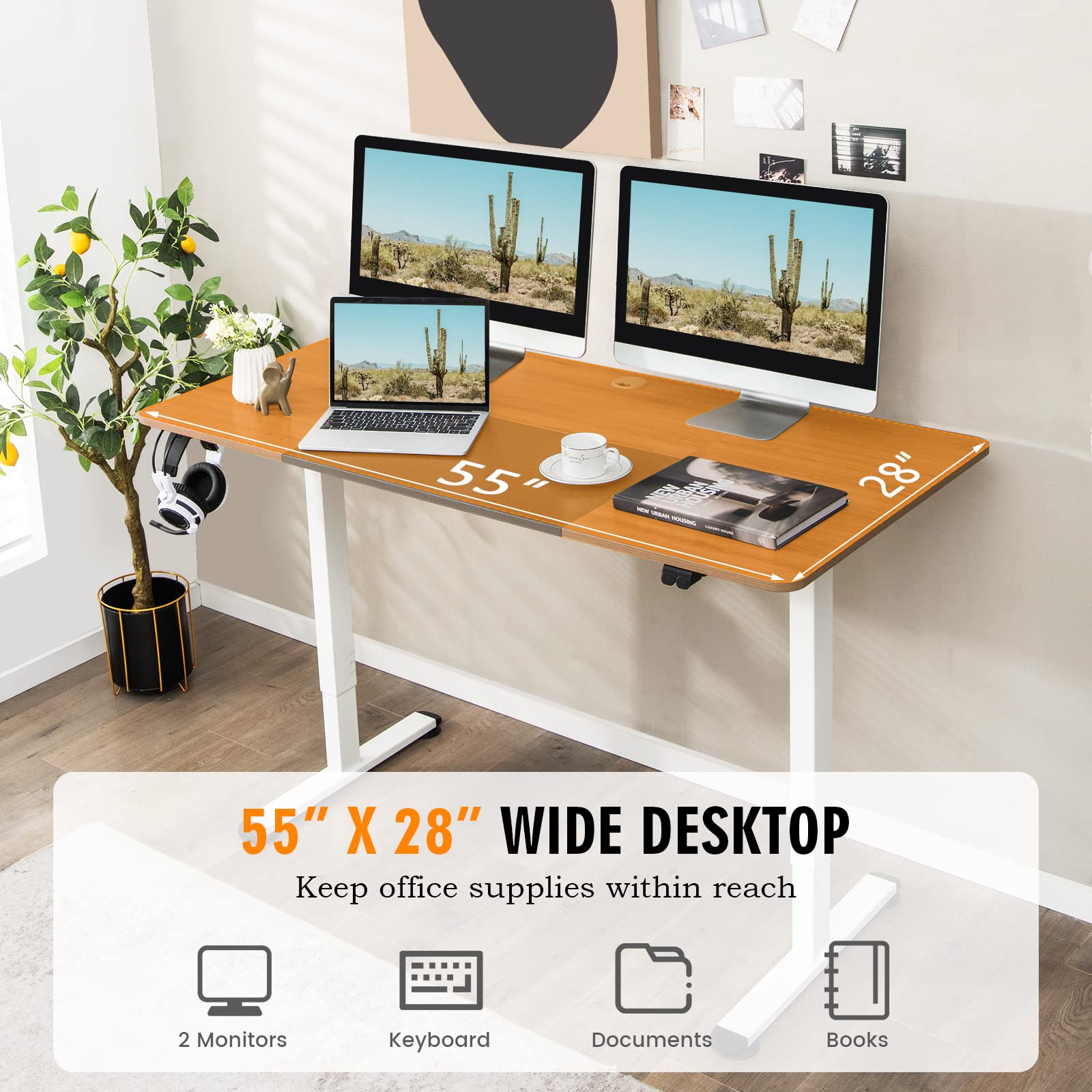 Giantex Electric Height Adjustable Standing Desk