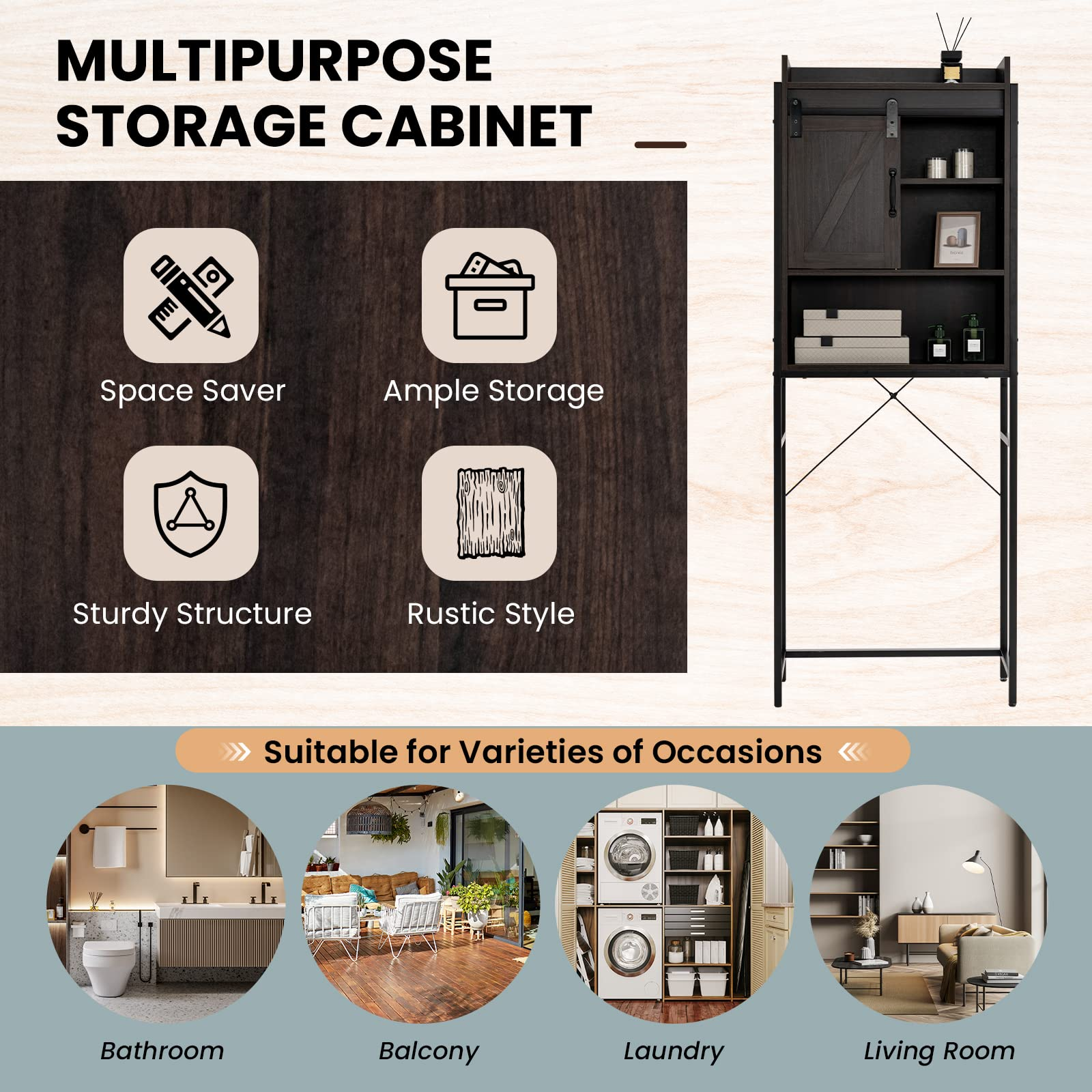 Giantex Over The Toilet Storage Cabinet