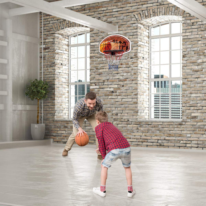 Giantex Basketball Hoop for Door, 29 X 20 Inch Hanging Basketball Board Family Games