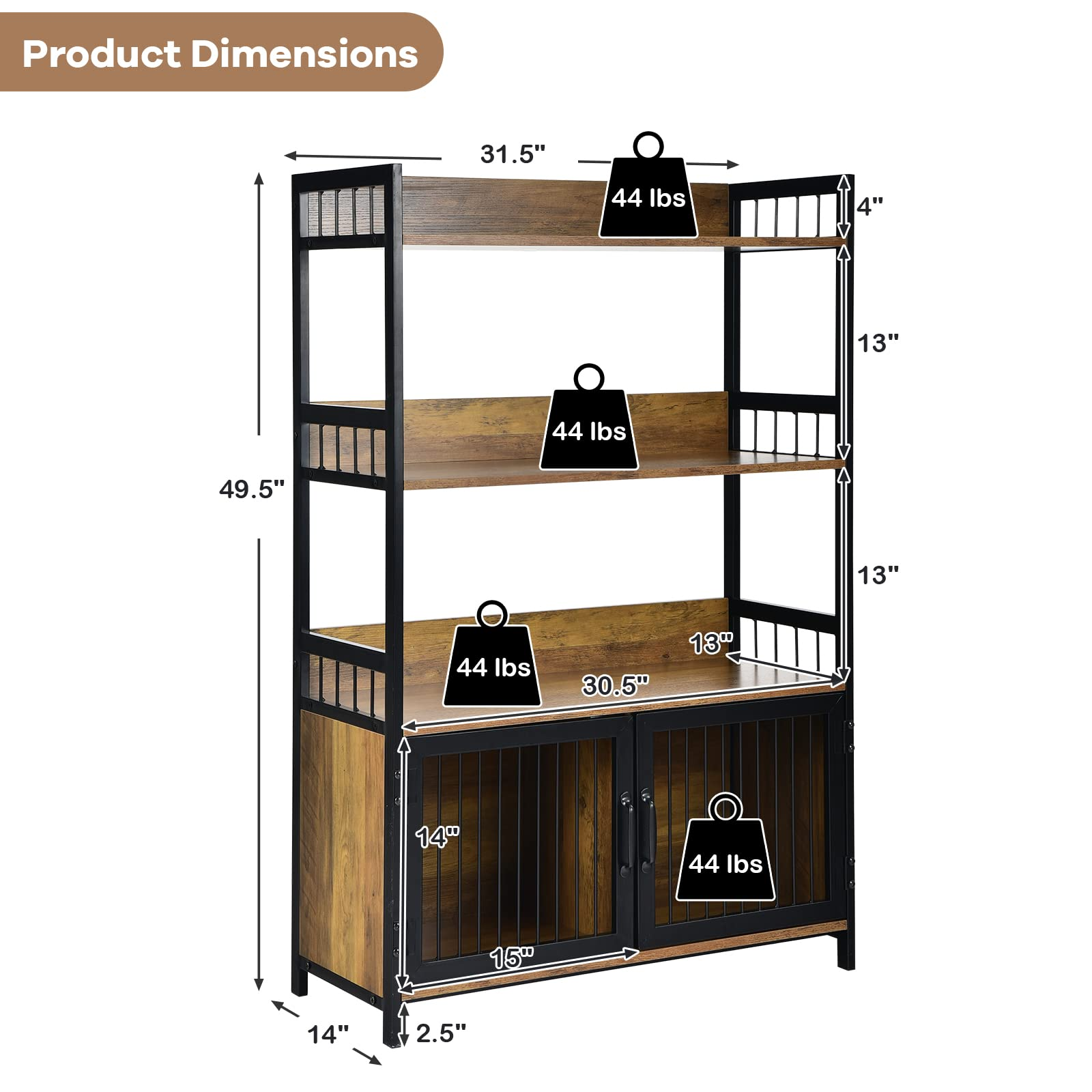 Giantex Microwave Stand with Storage Cabinet