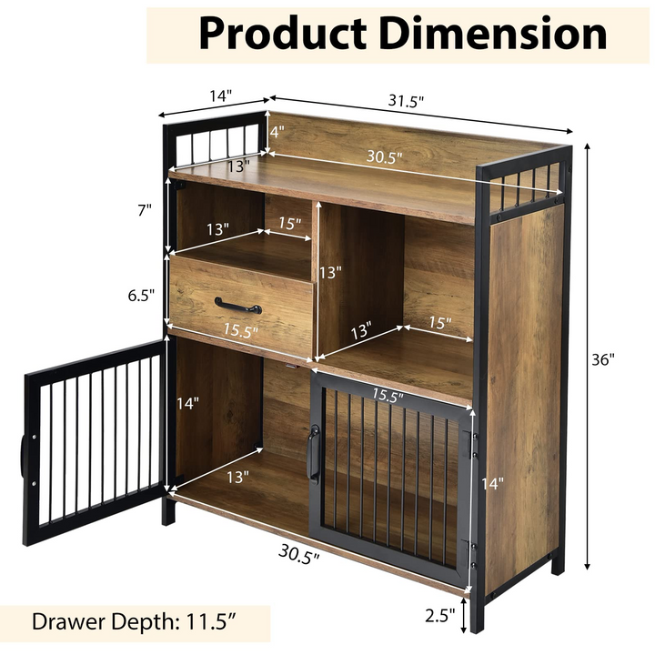 Giantex Buffet Cabinet with Storage, Kitchen Sideboard
