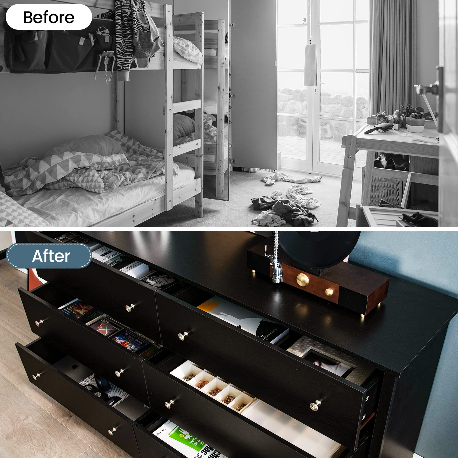Giantex 6-Drawer Dresser for Bedroom - Freestanding Storage Cabinet