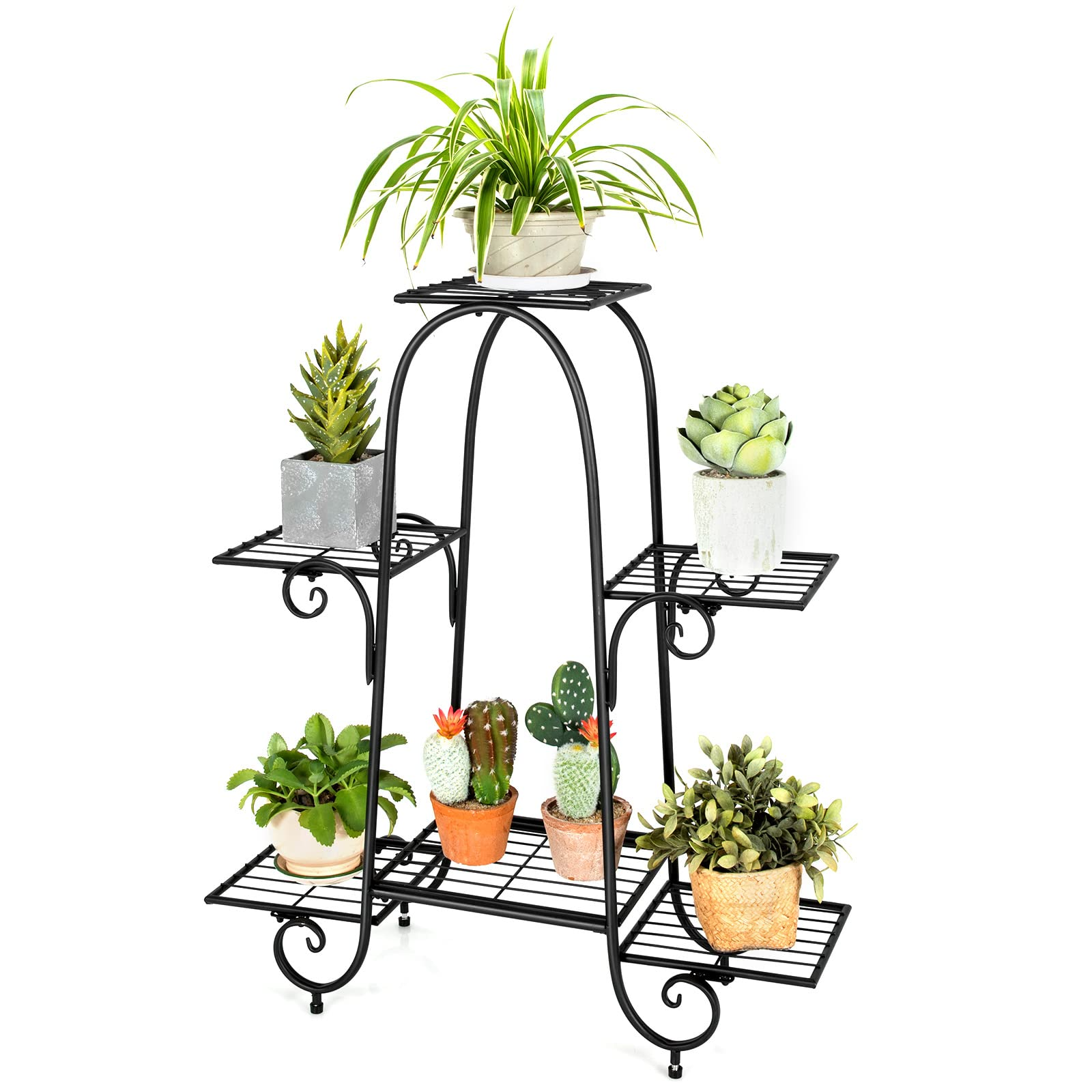 6  Tiers Metal Plant Stand Flower Pots Holder