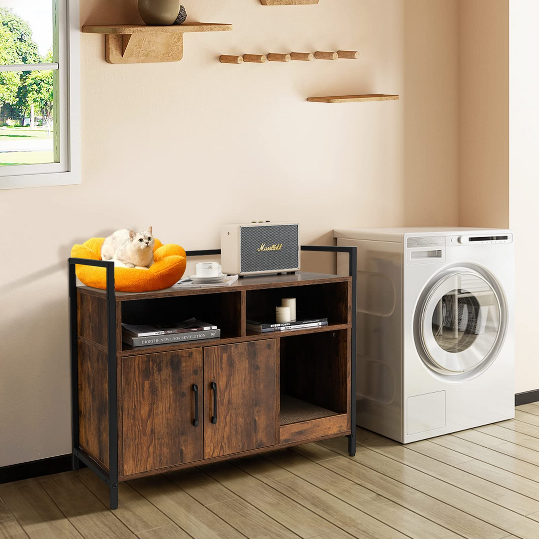 Cat Litter Box Enclosure - Giantex