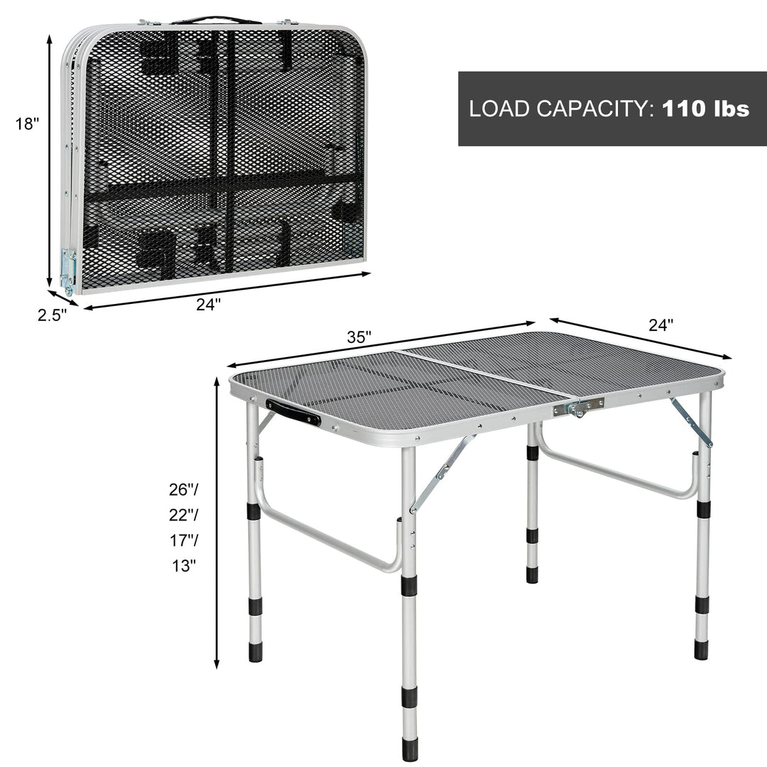 Folding Camping Table, Portable Picnic Table