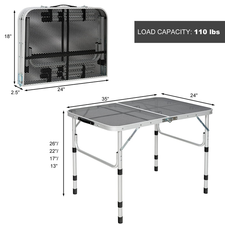 Folding Camping Table, Portable Picnic Table