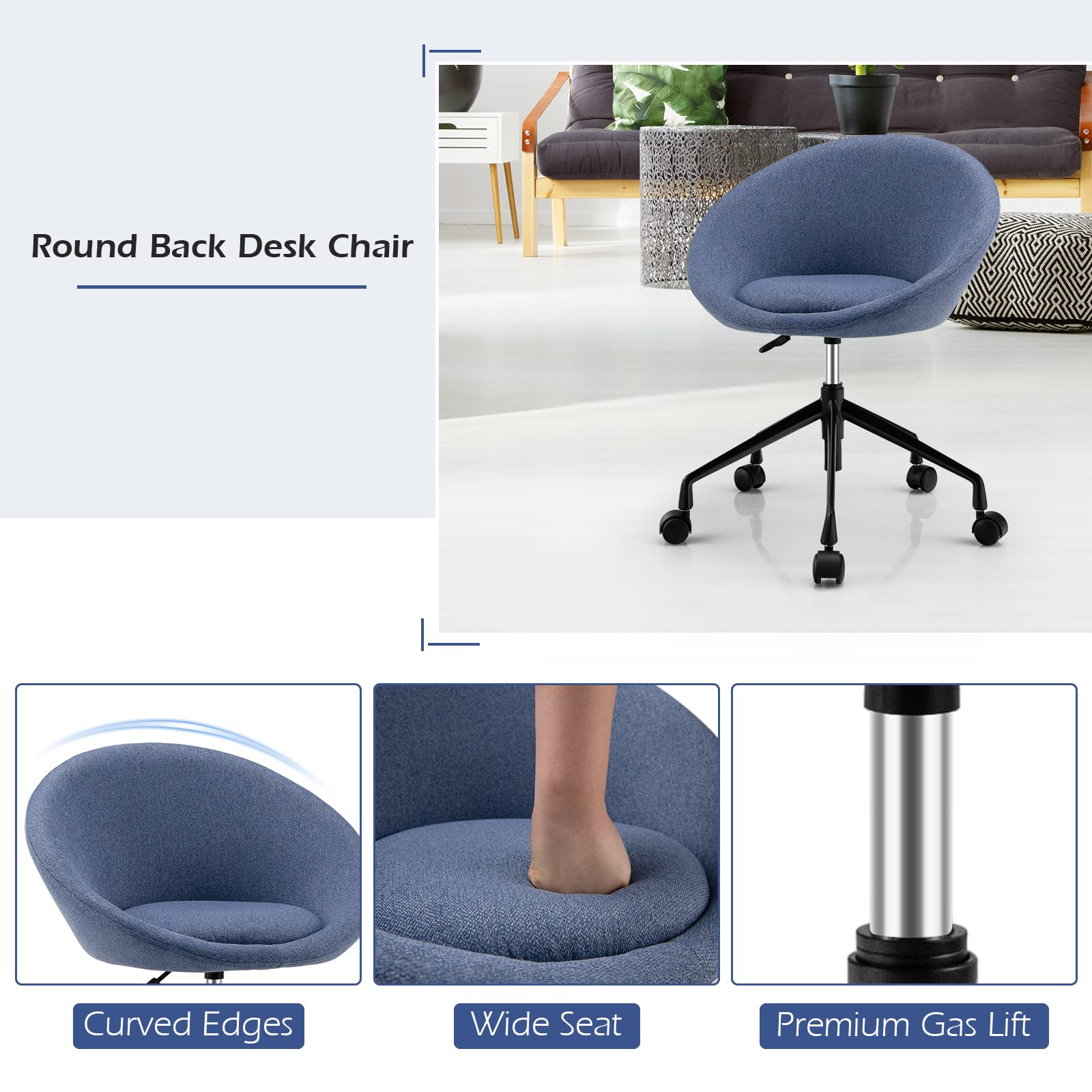 Giantex Home Office Chair, Swivel Desk Chair