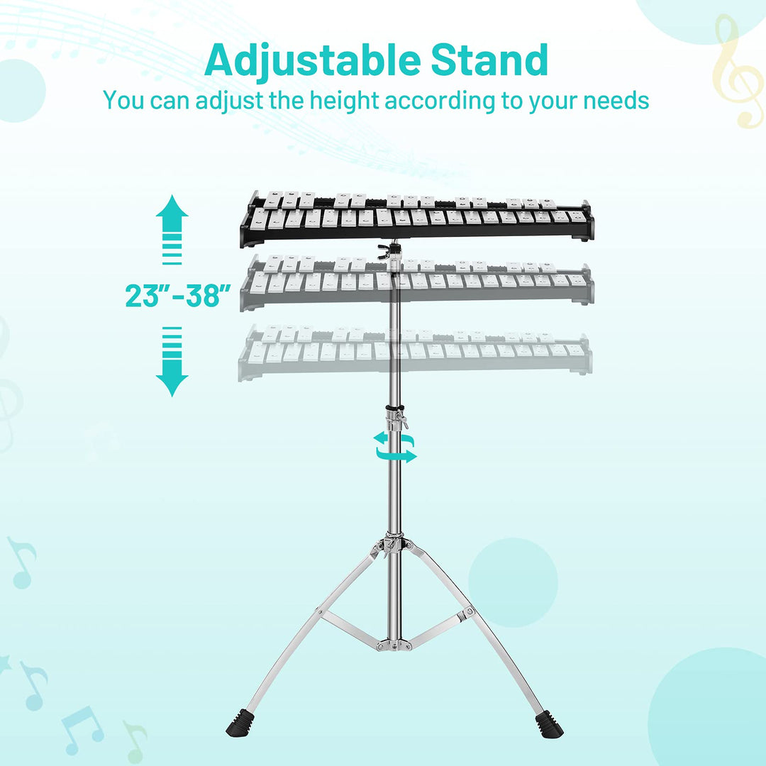 32 Note Percussion Glockenspiel Bell Kit