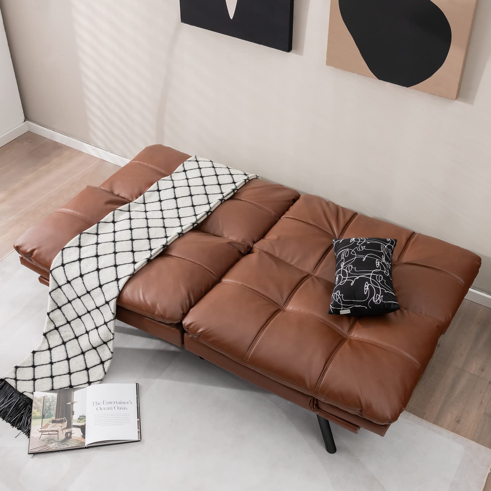 Convertible Memory Foam Futon Couch Sleeper - Giantex