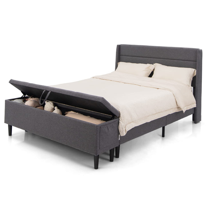 Giantex Bed Frame with Storage Ottoman