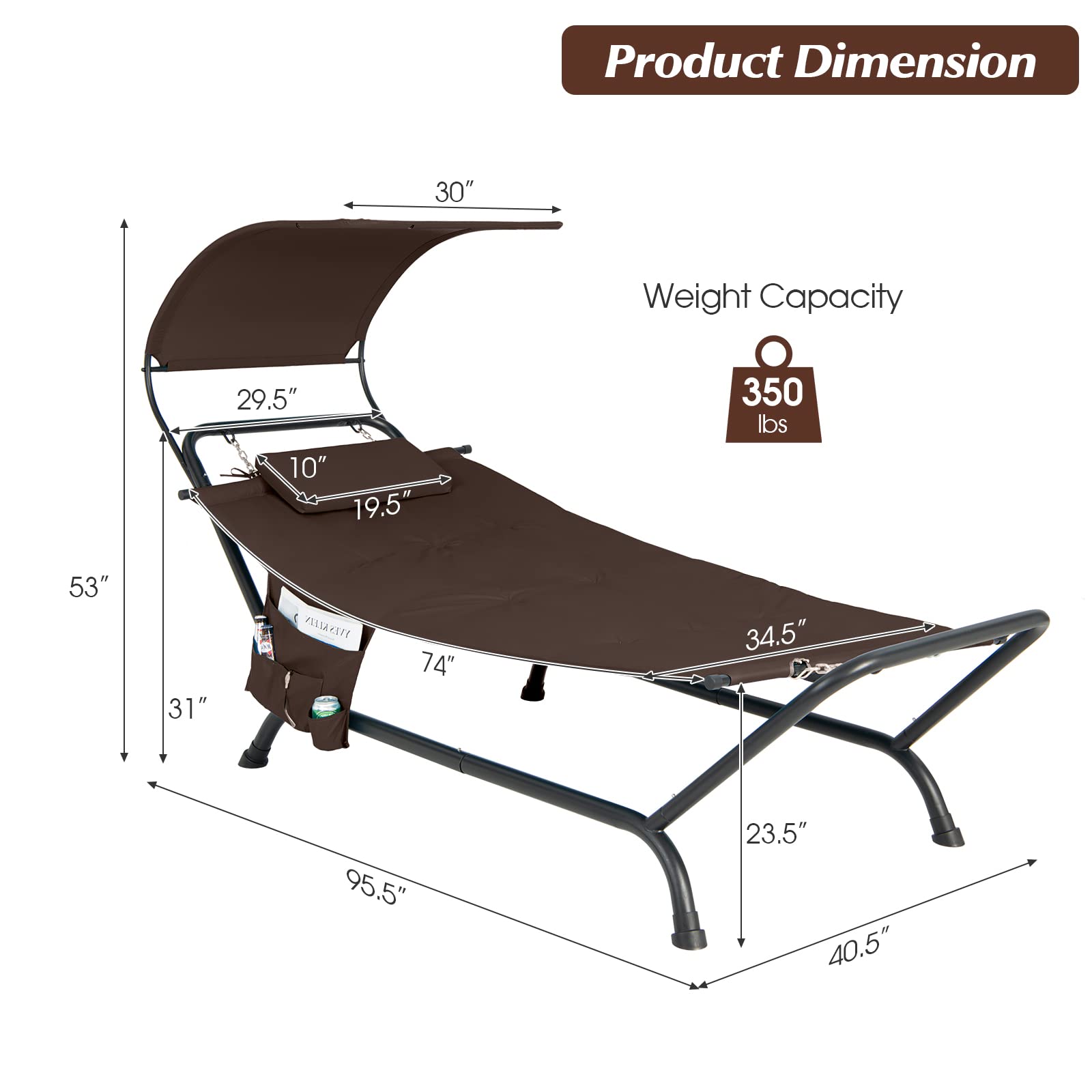 Giantex Outdoor Hammock with Canopy