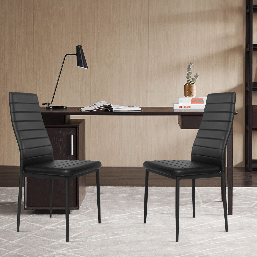 Giantex Set of Dining Chairs, Upholstered Dining Side Chairs