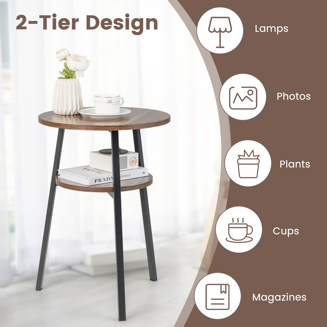Giantex Round End Table Set