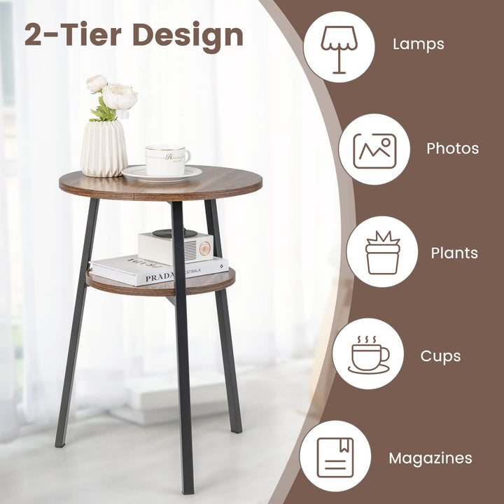 Giantex Round End Table Set
