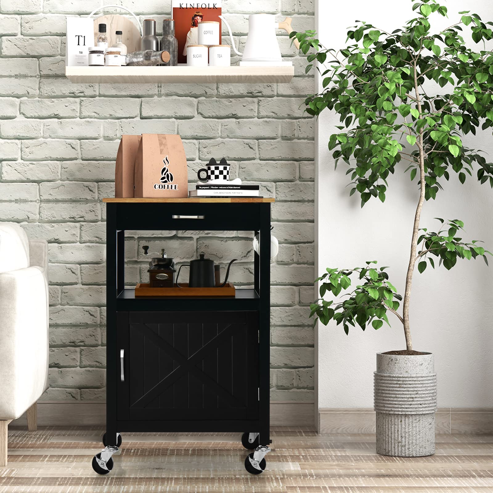 Giantex Kitchen Cart with Storage