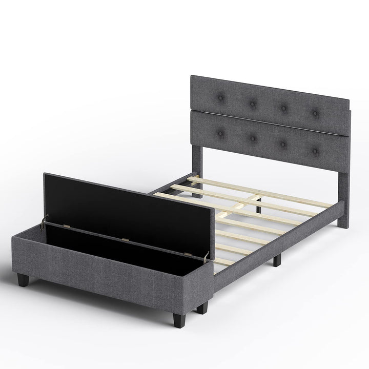 Bed Frame with Ottoman Storage - Giantex
