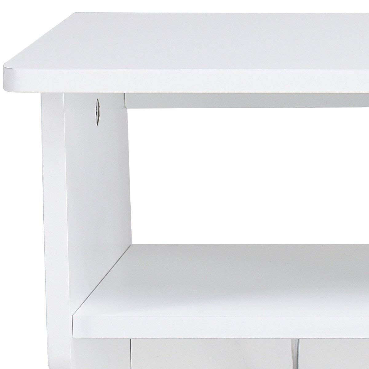 Giantex Hanging Shelf with Hooks Wall Mount Cubby Organizer with 4 Dual Hooks and Storage for Entryway