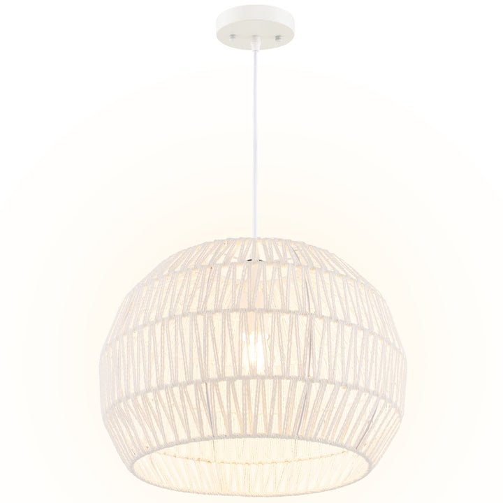 Giantex Farmhouse Rattan Pendant Lights