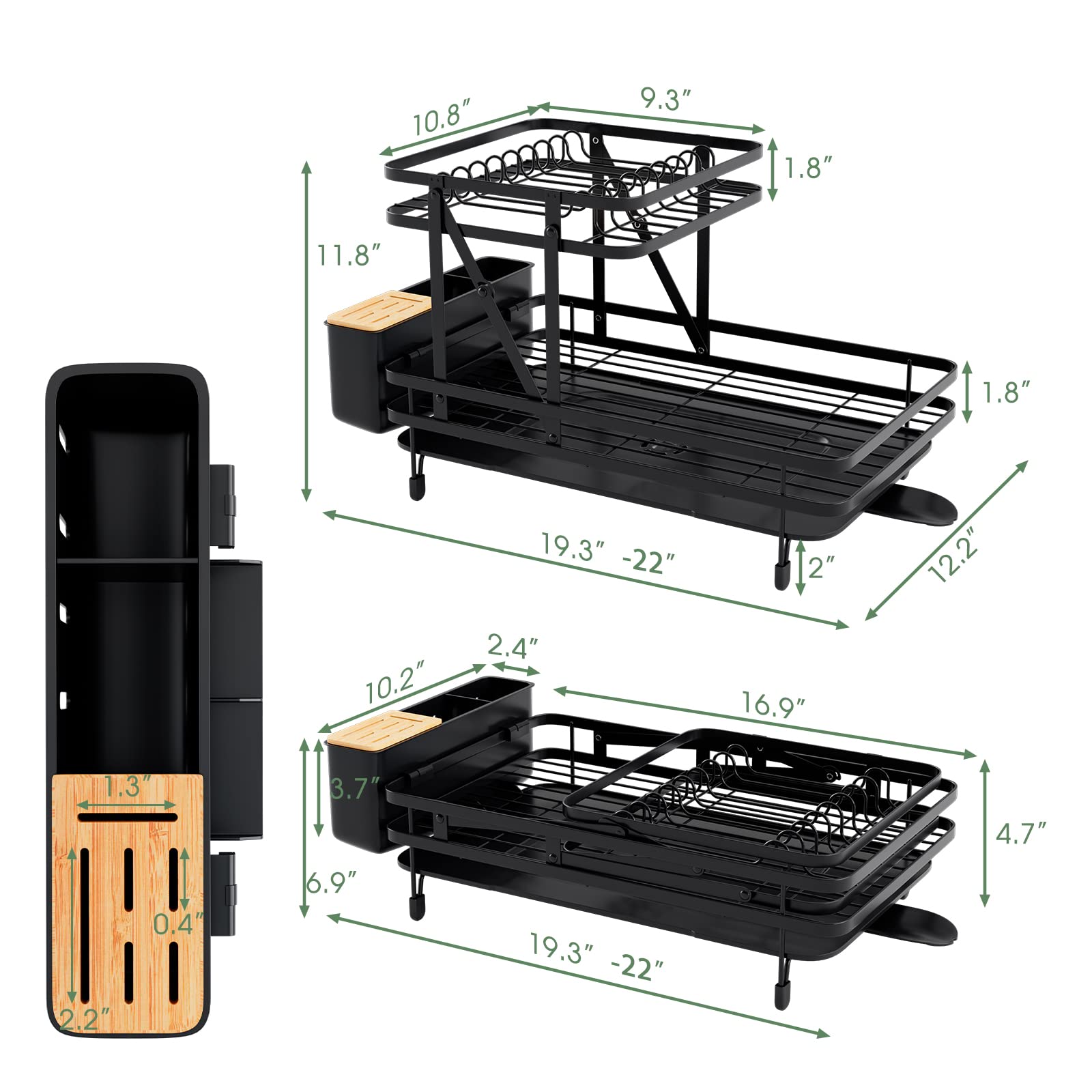 Giantex Collapsible Drying Rack & Drainboard Set