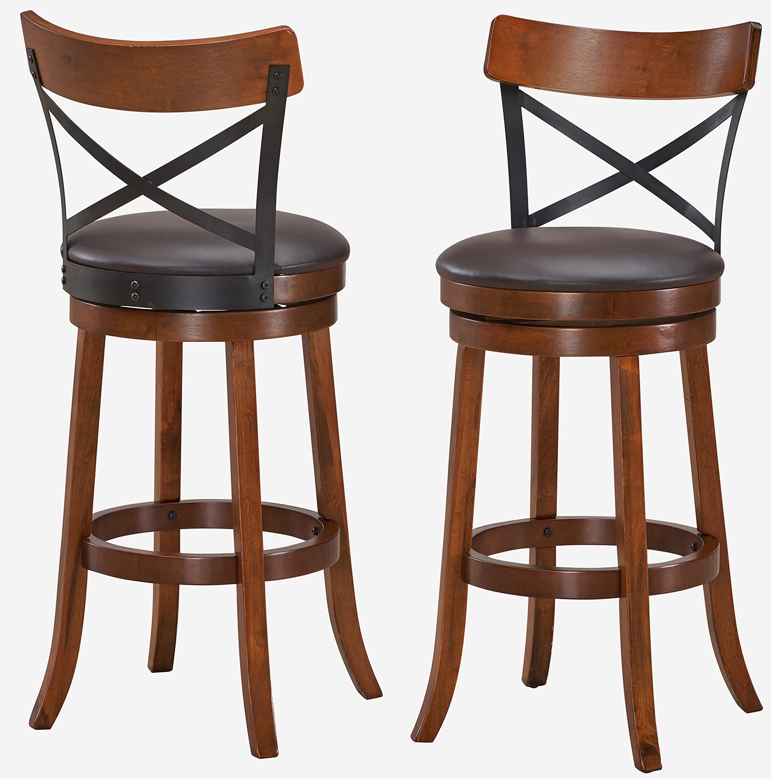 Giantex 25”Height Kitchen Counter Bar Stools for Kitchen Island, Pub, and Restaurant