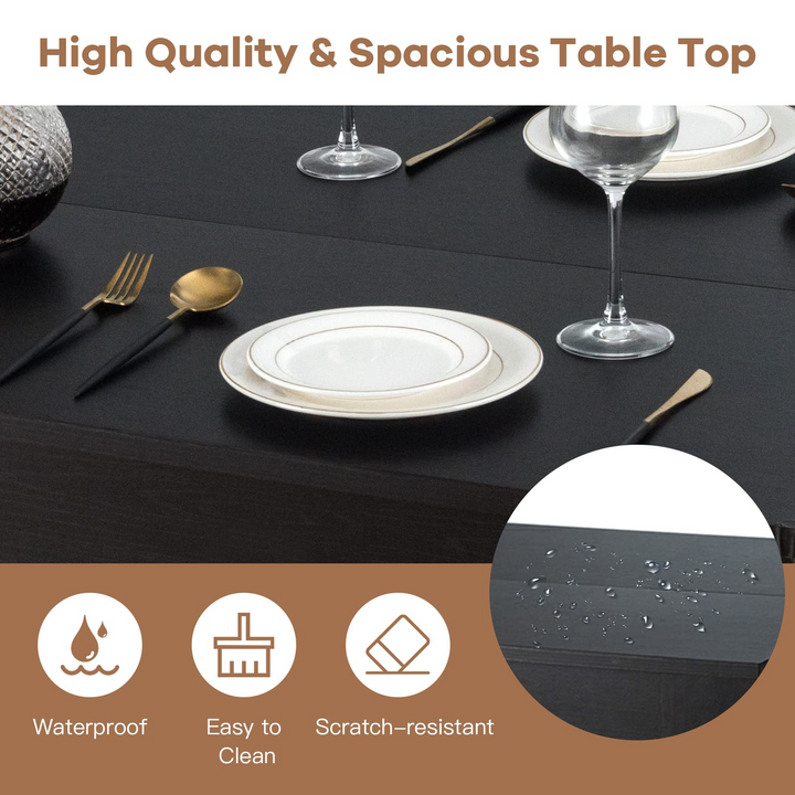 Giantex 5 Pieces Dining Table Set, Modern Kitchen Table Set