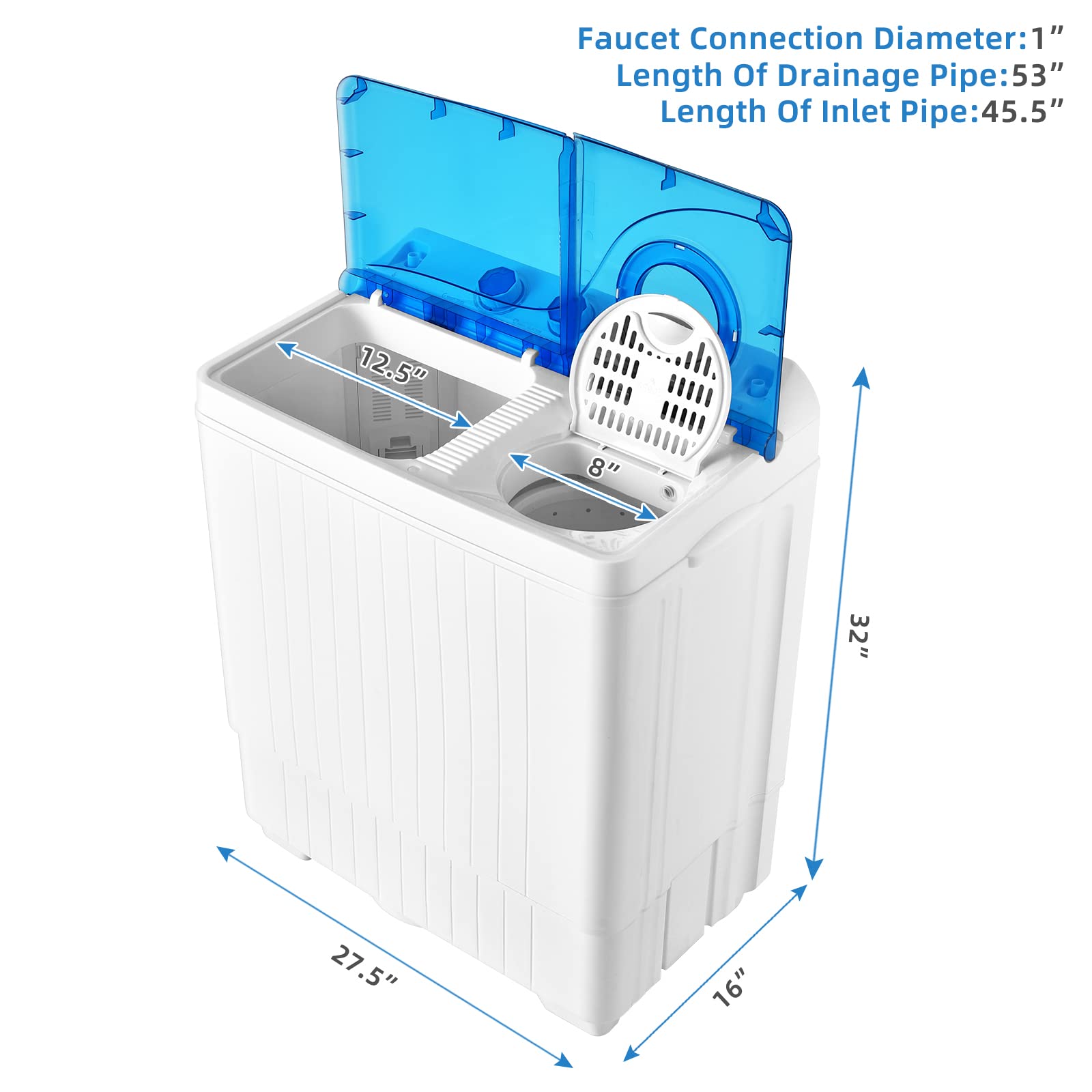Portable Washing Machine w/Timer Control - Giantex