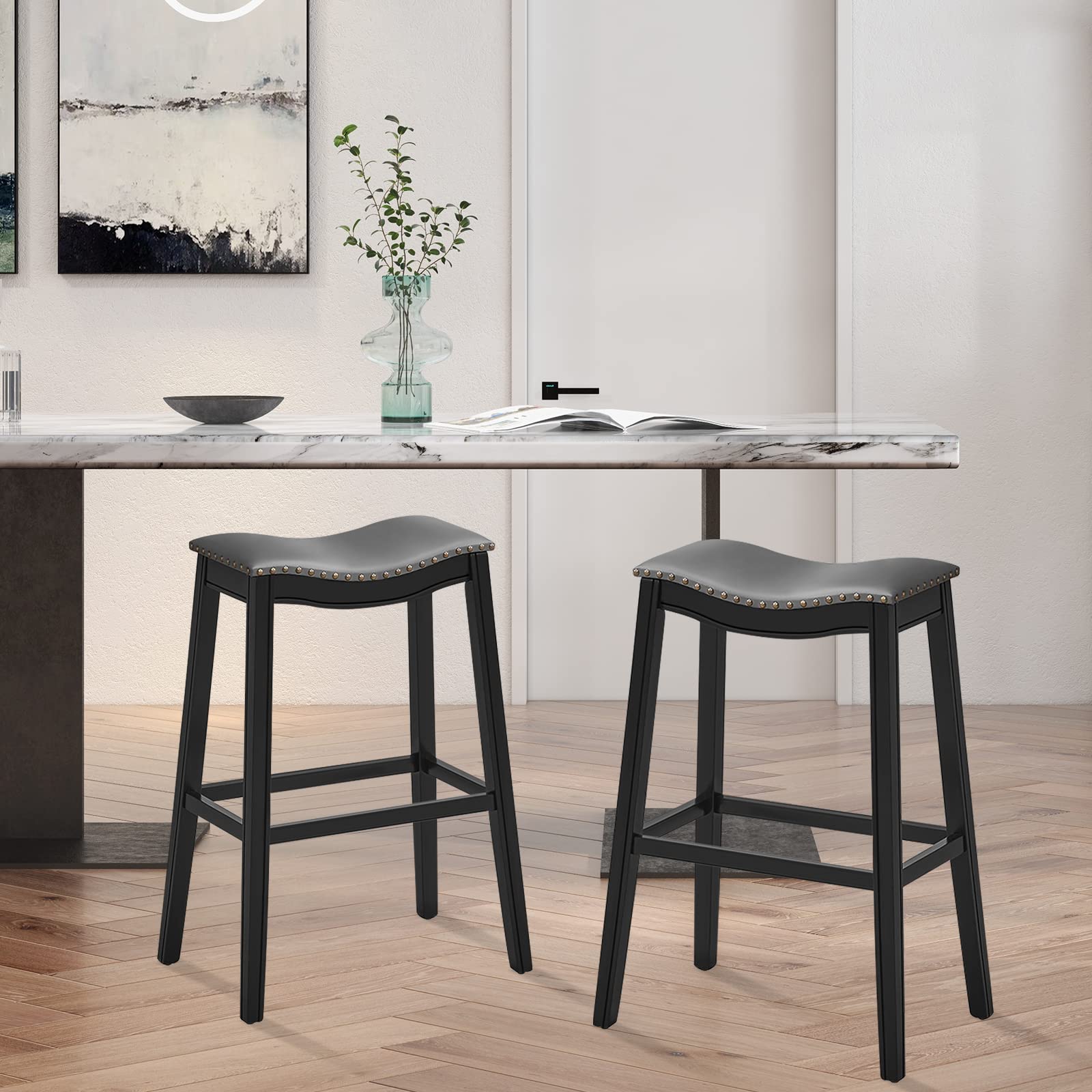 Giantex Counter Height Bar Stools Set