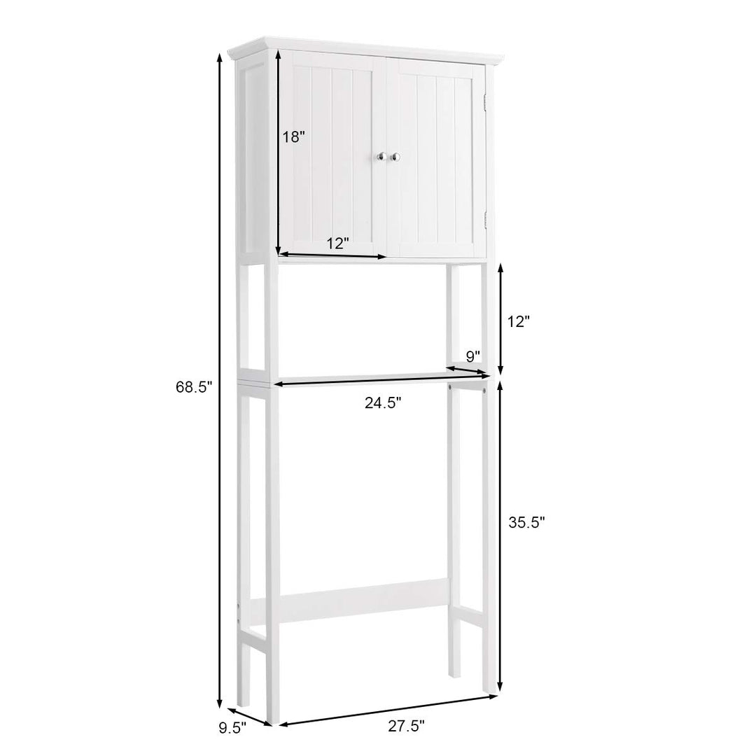 Giantex Toilet Storage Rack W/Double Door