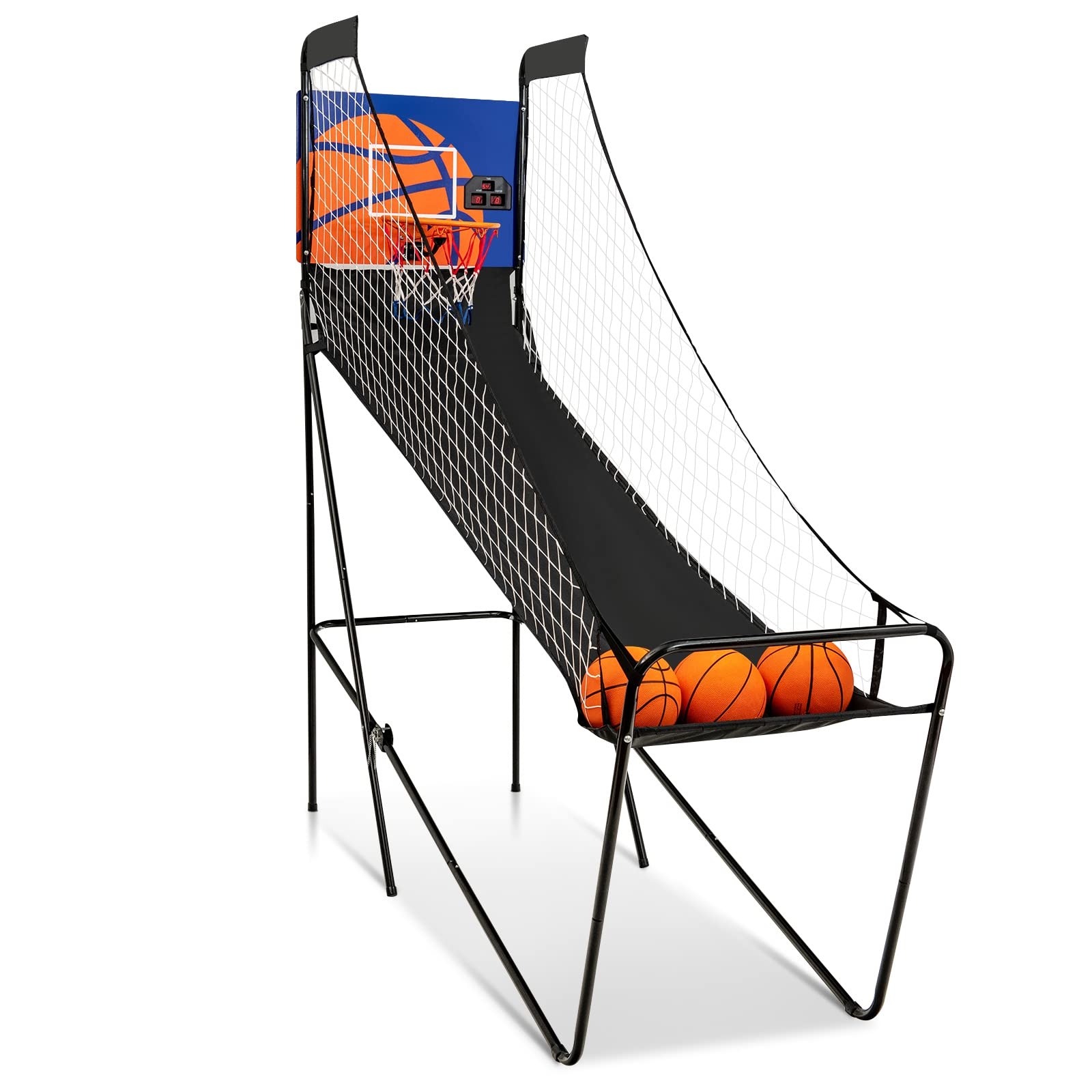 Giantex Foldable Electronic Arcade Basketball Game, with Electronic Scorer