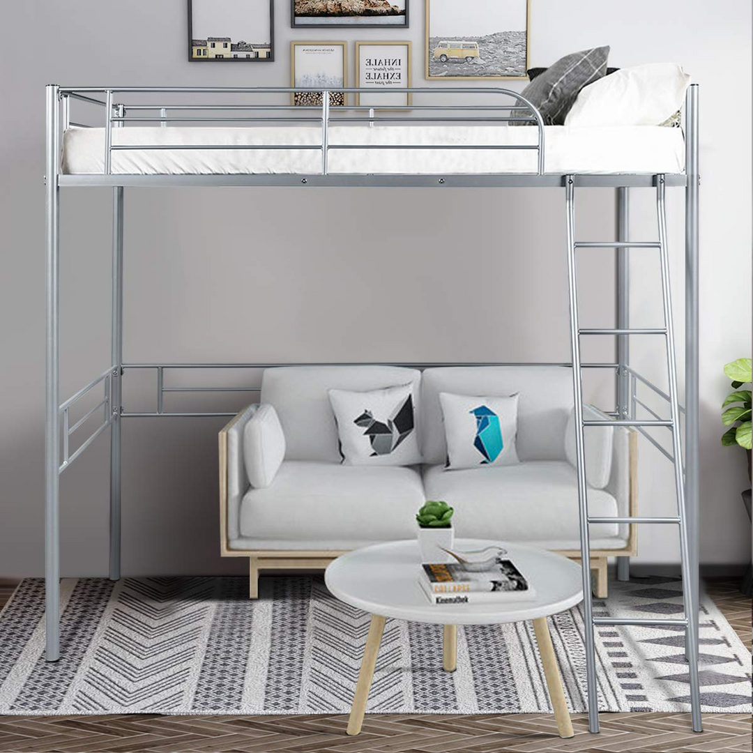 Giantex Heavy Duty Twin Loft Bed with Ladder
