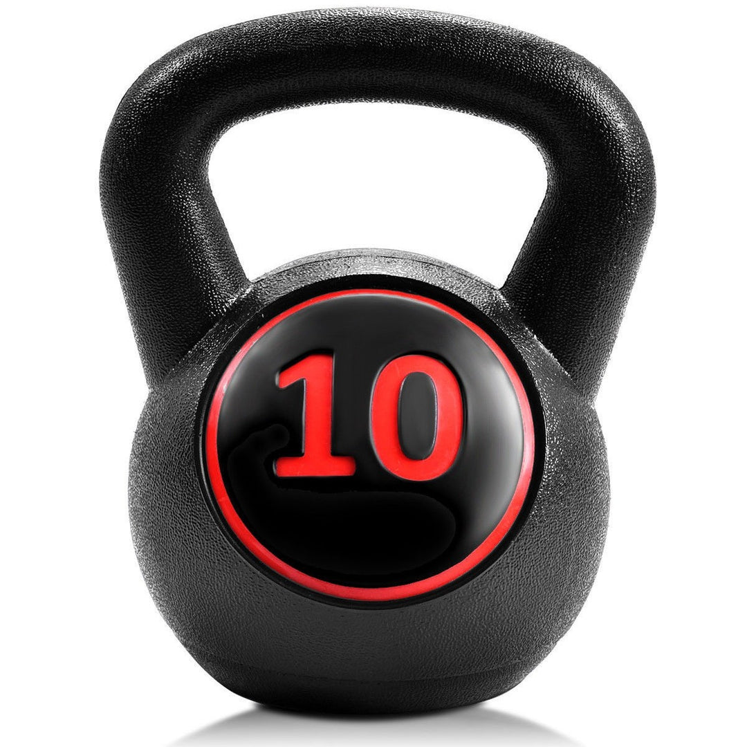 Giantex 3-Piece Kettlebell Weights Set, Weight Available 5,10,15 lbs????o?Black - Giantexus