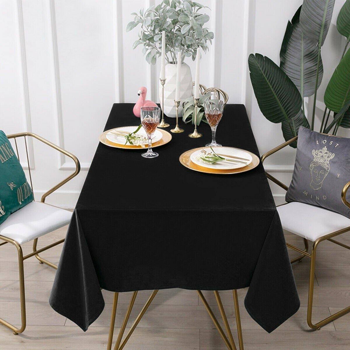 10PCS Rectangle Tablecloth, Machine-washable Polyester - Giantexus