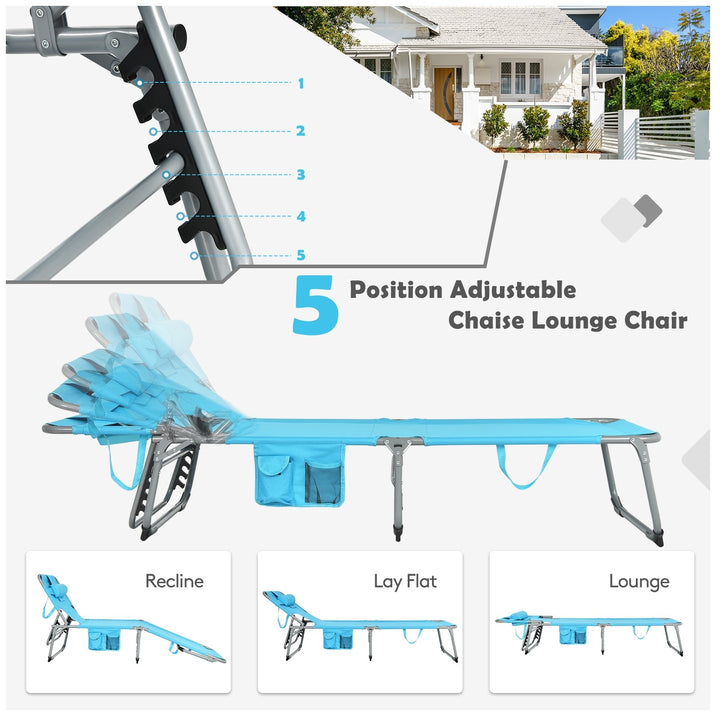 Beach Chaise Lounge Chair - Giantexus