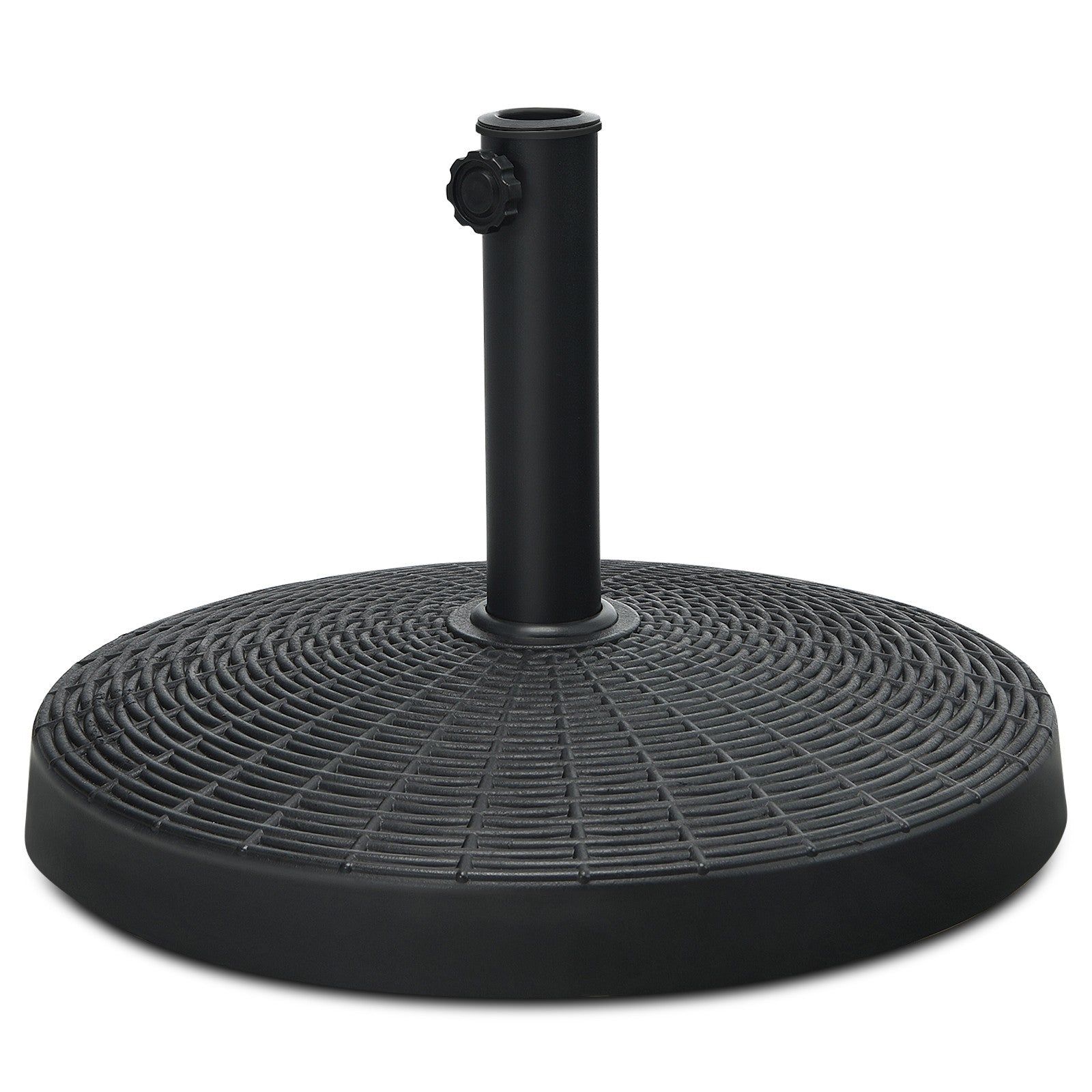 49 LBS Patio Umbrella Stand Black - Giantexus