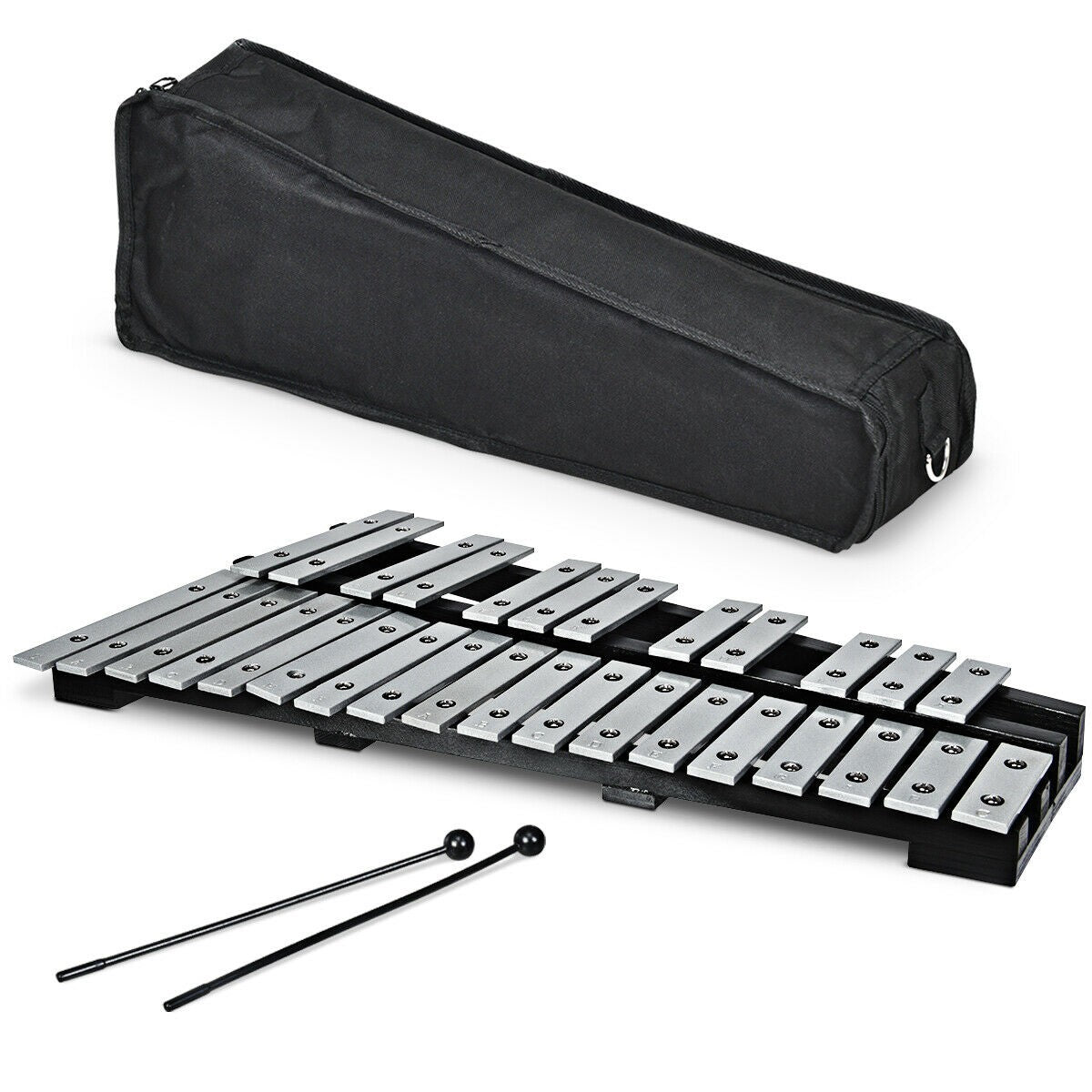 Foldable Glockenspiel Xylophone 30 Note Percussion Instrument for Adults and Kids