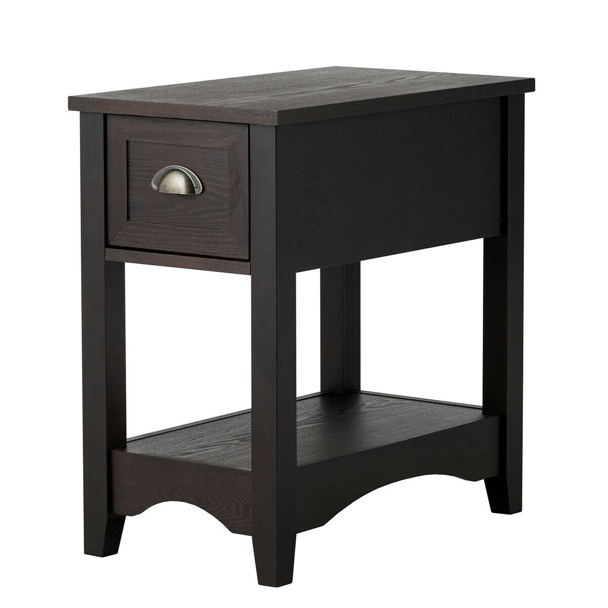 Chair Side End Table with Drawer - Giantexus