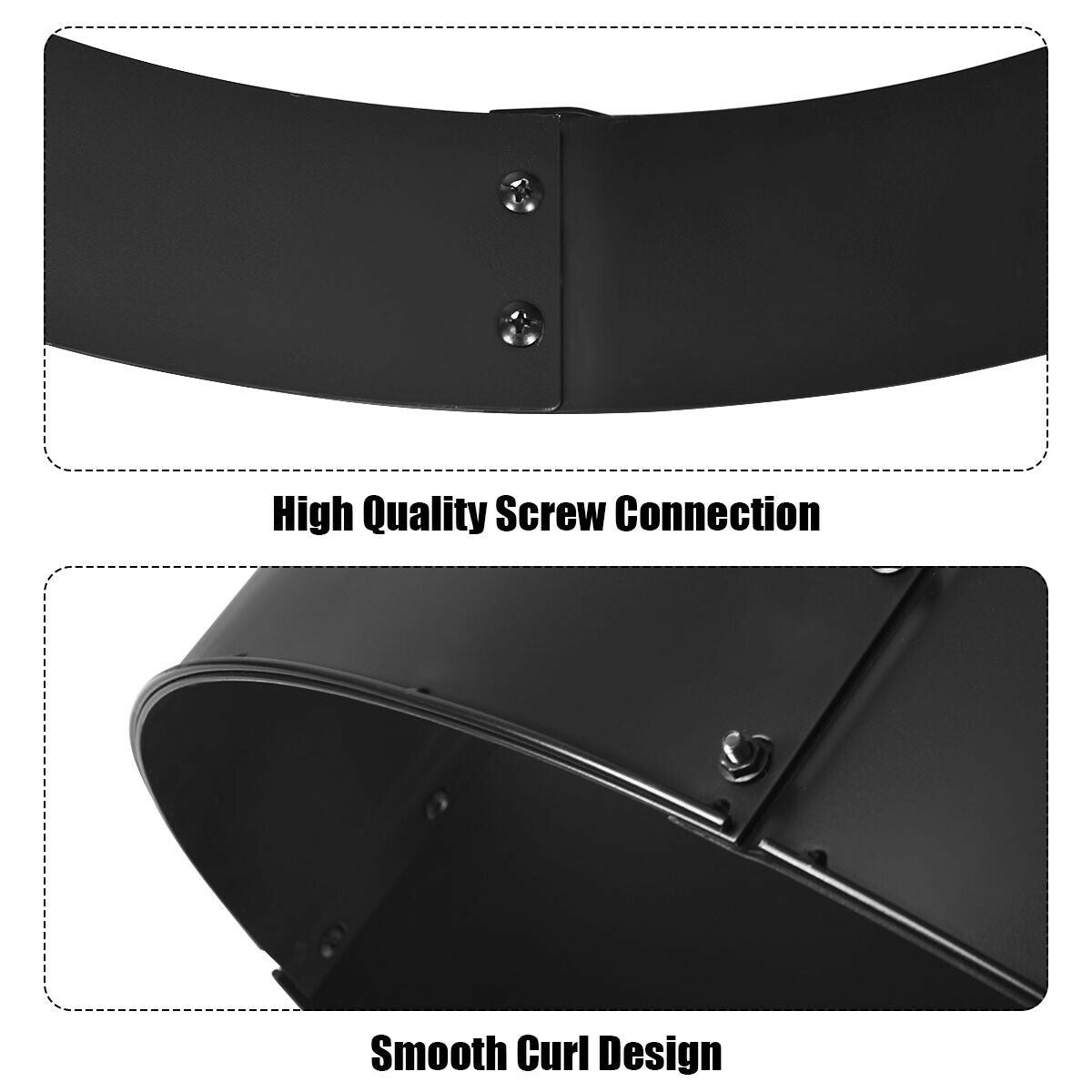 Fire Ring Heavy Duty Thick Solid Steel Fire Pit Liner