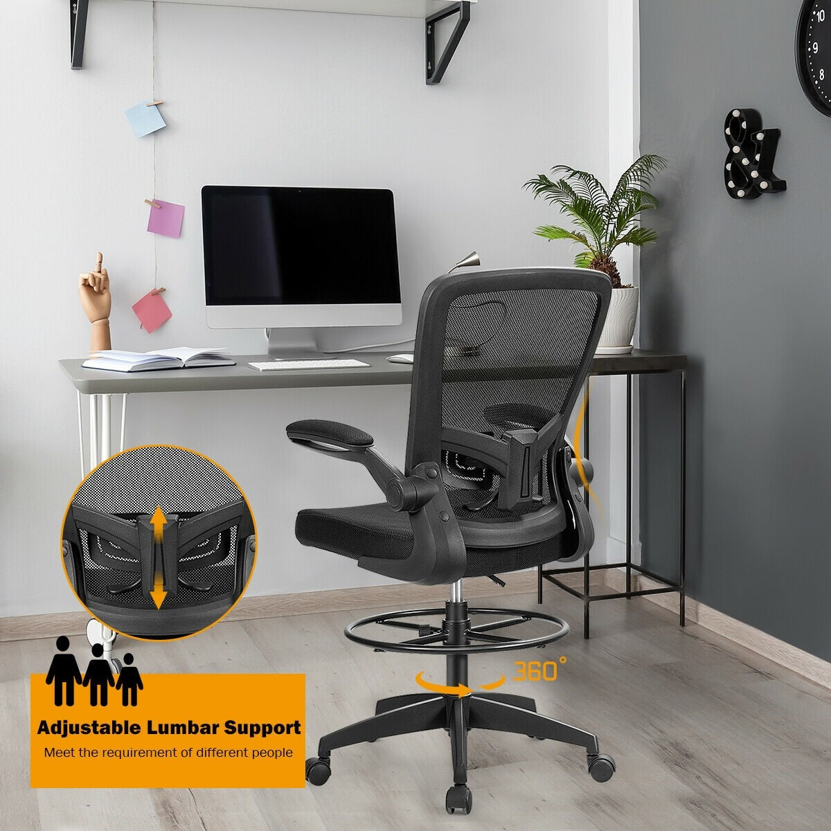 Drafting Chair High Back Office Chairs